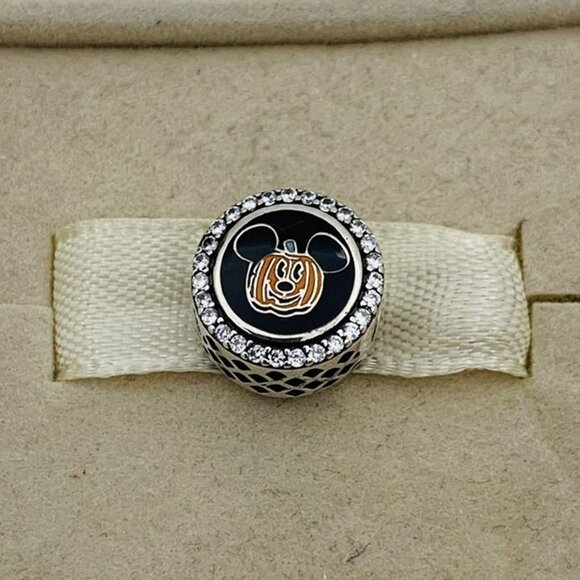 🔥🔥Pandora Disney Pumpkin Mickey Boo!Halloween Charm for Bracelet - Picture 1 of 4